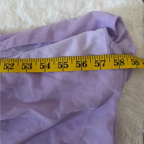 Lulus Glamorous Disposition Lavender Ruched Maxi Dress Size Large Bridesmaid - Picture 6 of 9